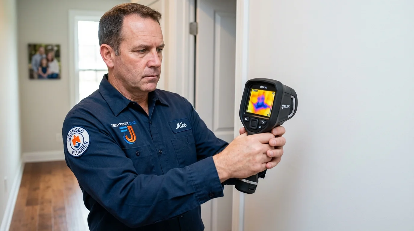 Thermal imaging leak detection by Johns Plumbing LLC in Topton